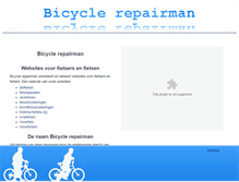 Tablet Screenshot of bicycle-repairman.nl
